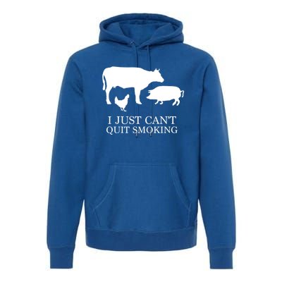 I Just Can't Quit Smoking! Bargiftbgiftque Hot And Smokey! Premium Hoodie