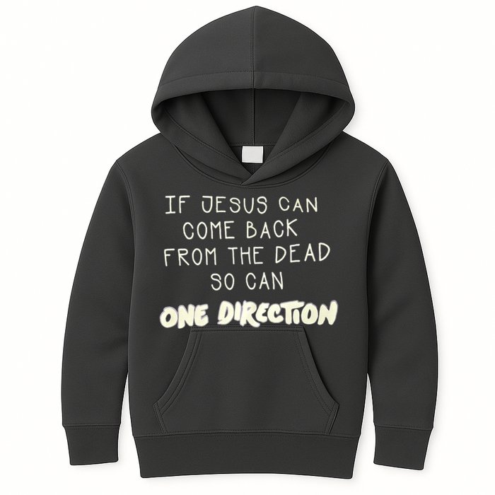 If Jesus Can Come Back From The Dead So Can One Direction Kids Hoodie