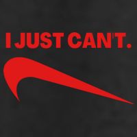 I Just Can't Funny Humor Spoof Parody Slogan 25L Jumbo Tote