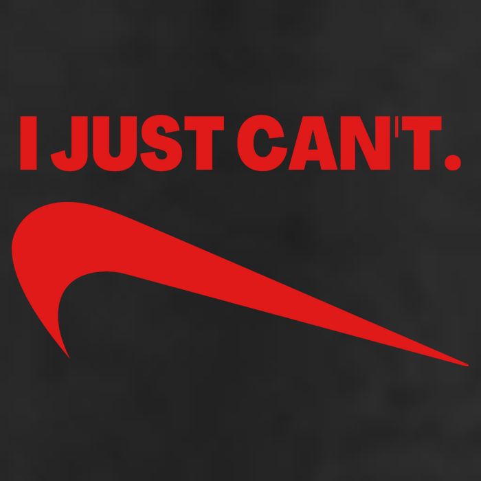 I Just Can't Funny Humor Spoof Parody Slogan 25L Jumbo Tote