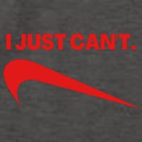 I Just Can't Funny Humor Spoof Parody Slogan Vector Backpack