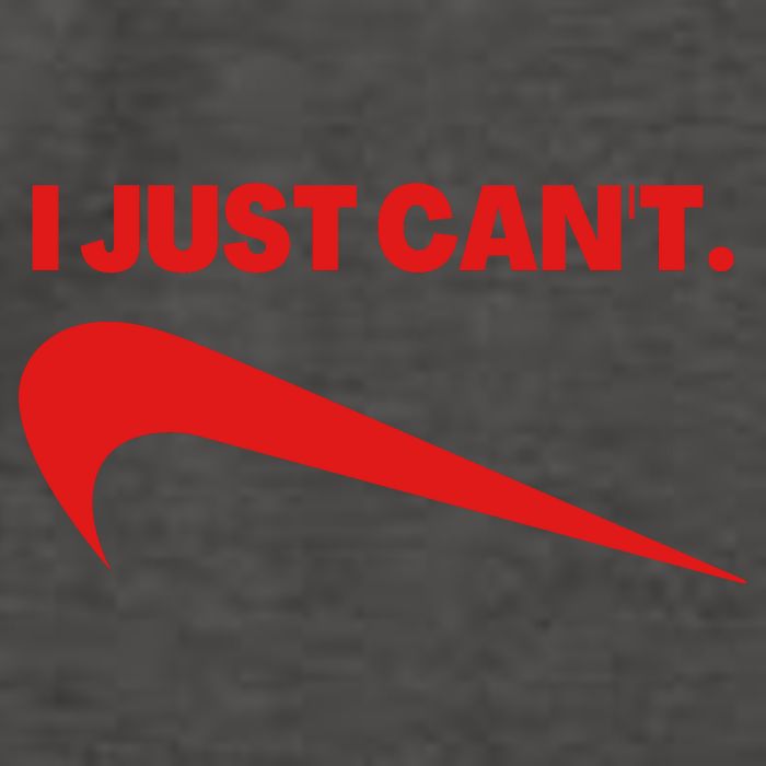 I Just Can't Funny Humor Spoof Parody Slogan Vector Backpack