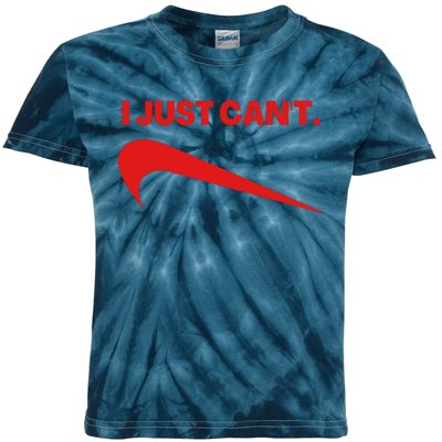 I Just Can't Funny Parody Kids Tie-Dye T-Shirt