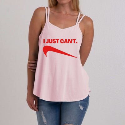 I Just Can't Funny Parody Women's Strappy Tank