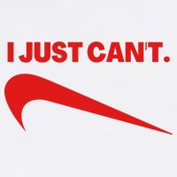 I Just Can't Funny Humor Spoof Parody Slogan Cooling Performance Crew T-Shirt