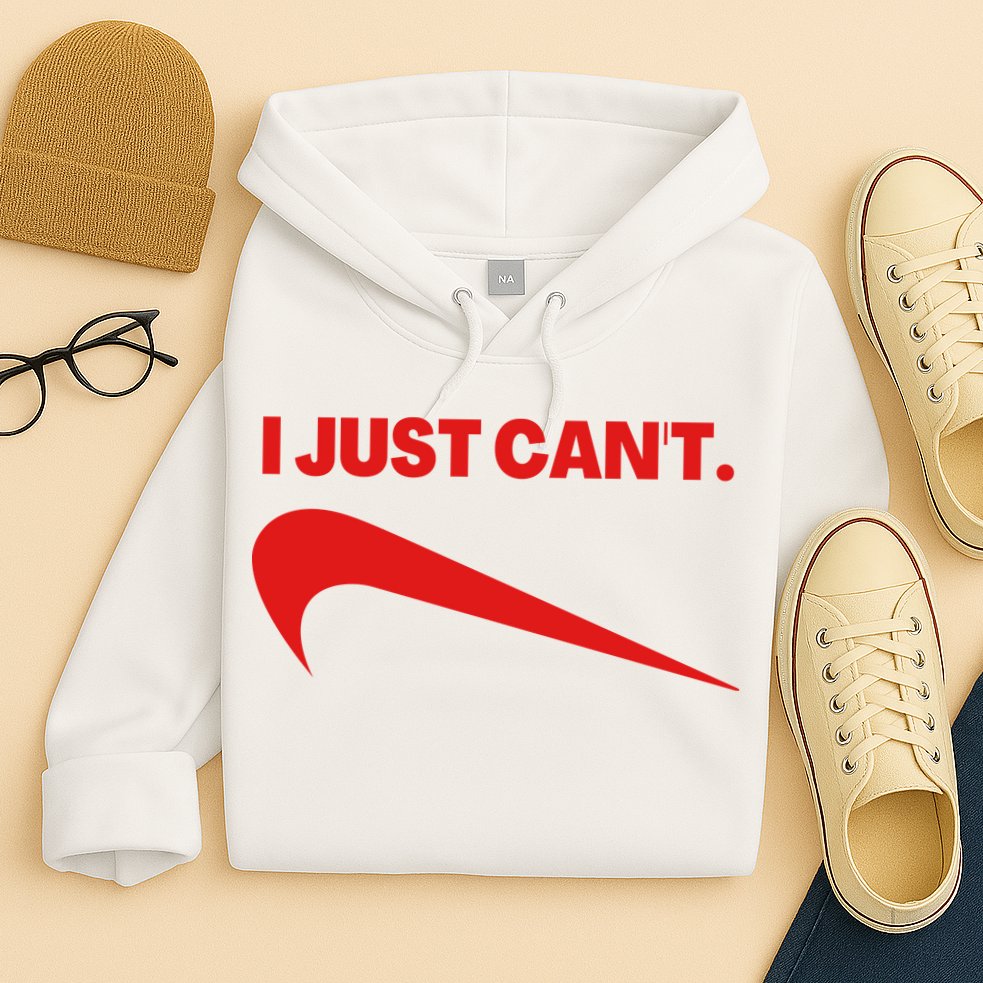 I Just Can't Funny Humor Spoof Parody Slogan Hoodie