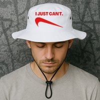 I Just Can't Funny Humor Spoof Parody Slogan Bucket Hat