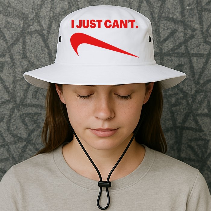 I Just Can't Funny Humor Spoof Parody Slogan Bucket Hat