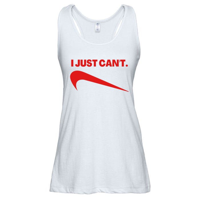 I Just Can't Funny Parody Ladies Essential Flowy Tank