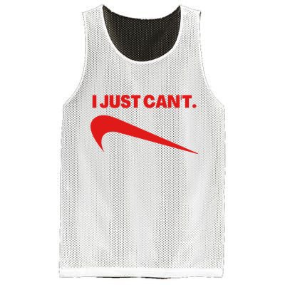 I Just Can't Funny Humor Spoof Parody Slogan Mesh Reversible Basketball Jersey Tank