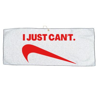 I Just Can't Funny Humor Spoof Parody Slogan Large Microfiber Waffle Golf Towel