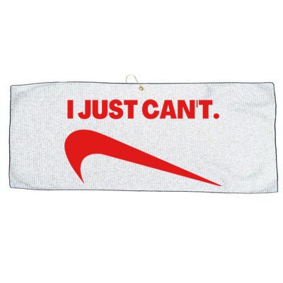 I Just Can't Funny Parody Large Microfiber Waffle Golf Towel