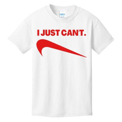 I Just Can't Funny Parody Kids T-Shirt