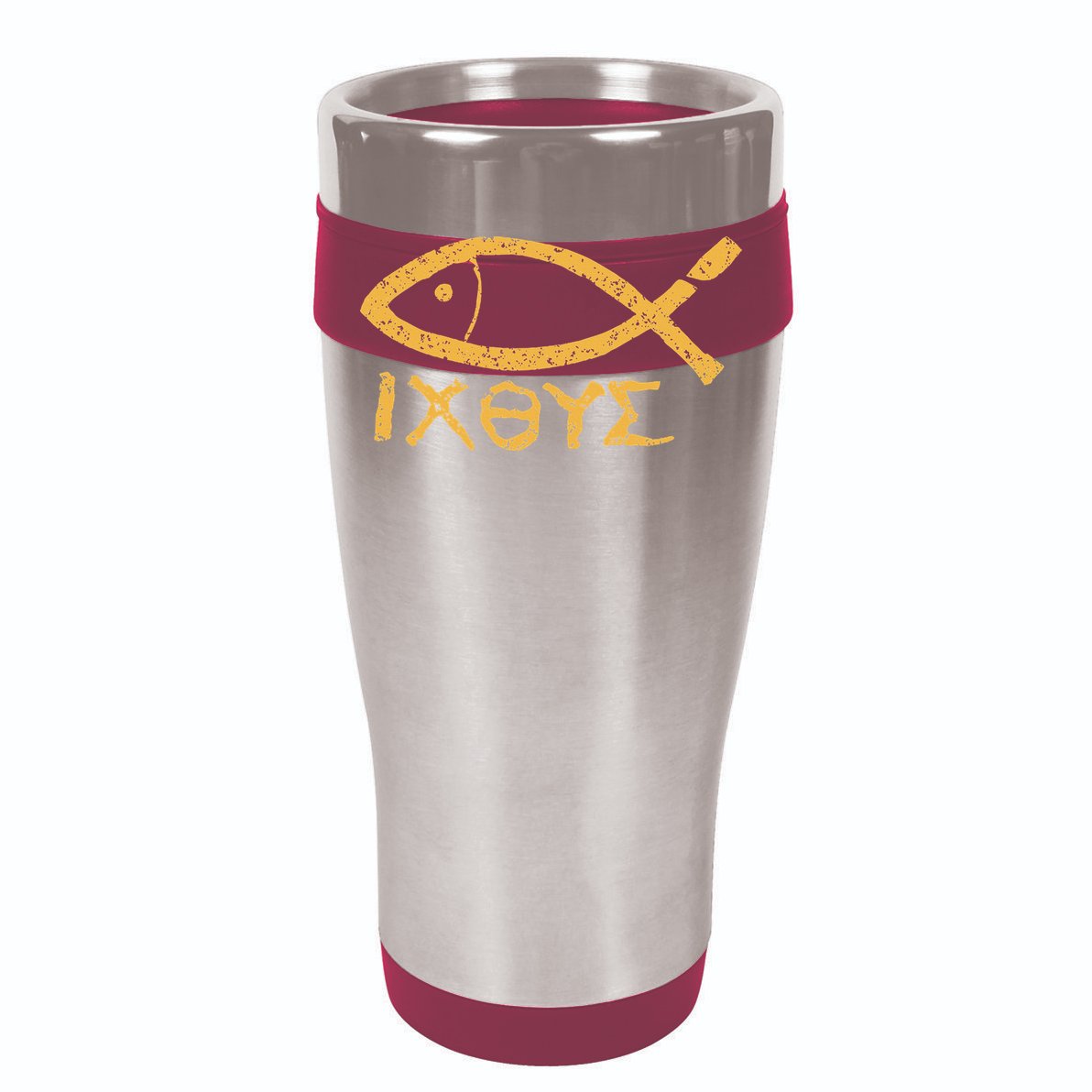 Ichthys Jesus Christ Son Of God Savior Ancient Fish Symbol Cooling Performance Long Sleeve Crew