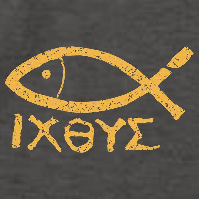 Ichthys Jesus Christ Son Of God Savior Ancient Fish Symbol Vector Backpack