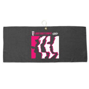 I Just Cant Stop It Faces Large Microfiber Waffle Golf Towel