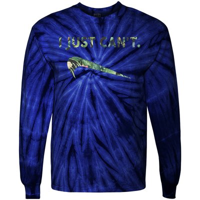 I Just Can't Funny Parody Floral Aloha Tie-Dye Long Sleeve Shirt