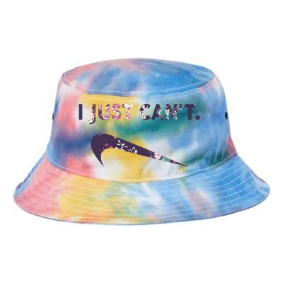 I Just Can't Funny Parody Floral Tie Dye Newport Bucket Hat