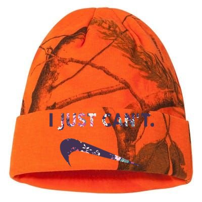 I Just Can't Funny Parody Floral Kati Licensed 12" Camo Beanie