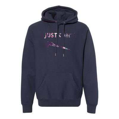 I Just Can't Funny Parody Floral Premium Hoodie