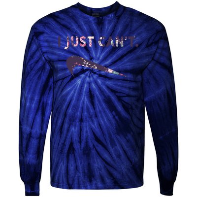 I Just Can't Funny Parody Floral Tie-Dye Long Sleeve Shirt