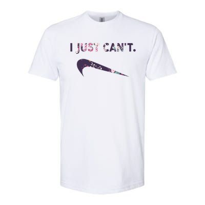 I Just Can't Funny Parody Floral Softstyle® CVC T-Shirt