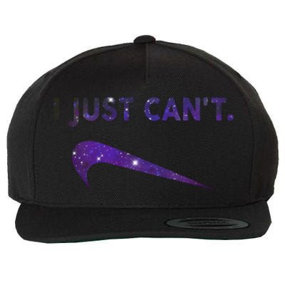 I Just Can't Funny Parody Galaxy Wool Snapback Cap