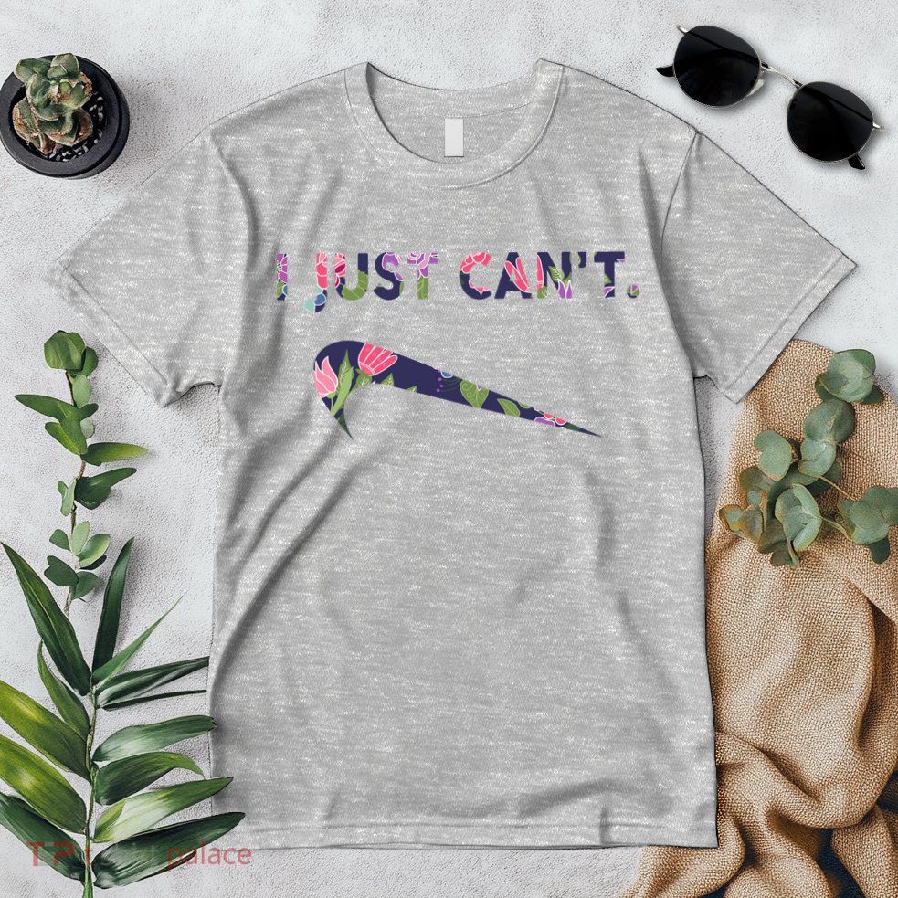 I Just Can't Funny Parody Floral Premium T-Shirt