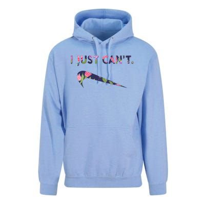 I Just Can't Funny Parody Floral Unisex Surf Hoodie