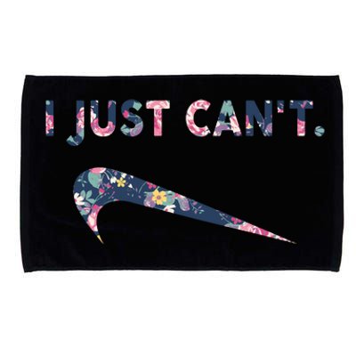 I Just Can't Funny Parody Floral Microfiber Hand Towel