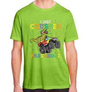 I Just Crushed PreSchool Dinosaur TRex Gaming Monster Truck Adult ChromaSoft Performance T-Shirt