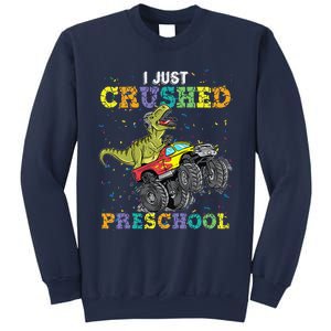 I Just Crushed PreSchool Dinosaur TRex Gaming Monster Truck Sweatshirt