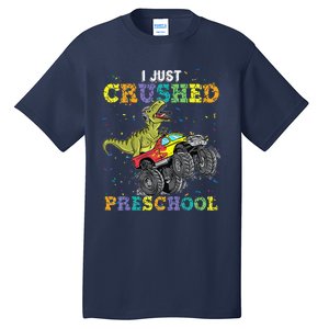 I Just Crushed PreSchool Dinosaur TRex Gaming Monster Truck Tall T-Shirt