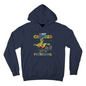 I Just Crushed PreSchool Dinosaur TRex Gaming Monster Truck Tall Hoodie