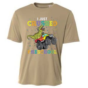 I Just Crushed PreSchool Dinosaur TRex Gaming Monster Truck Cooling Performance Crew T-Shirt