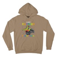 I Just Crushed PreSchool Dinosaur TRex Gaming Monster Truck Hoodie