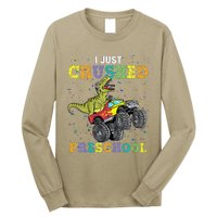 I Just Crushed PreSchool Dinosaur TRex Gaming Monster Truck Long Sleeve Shirt