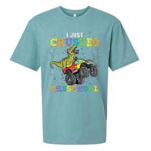 I Just Crushed PreSchool Dinosaur TRex Gaming Monster Truck Sueded Cloud Jersey T-Shirt