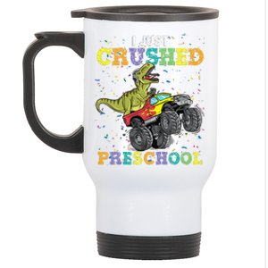 I Just Crushed PreSchool Dinosaur TRex Gaming Monster Truck Stainless Steel Travel Mug