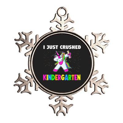 I just crushed Kindergarten Graduation Unicorn Metallic Star Ornament