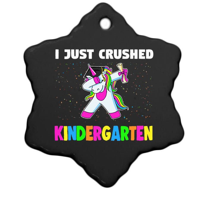 I just crushed Kindergarten Graduation Unicorn Ceramic Star Ornament