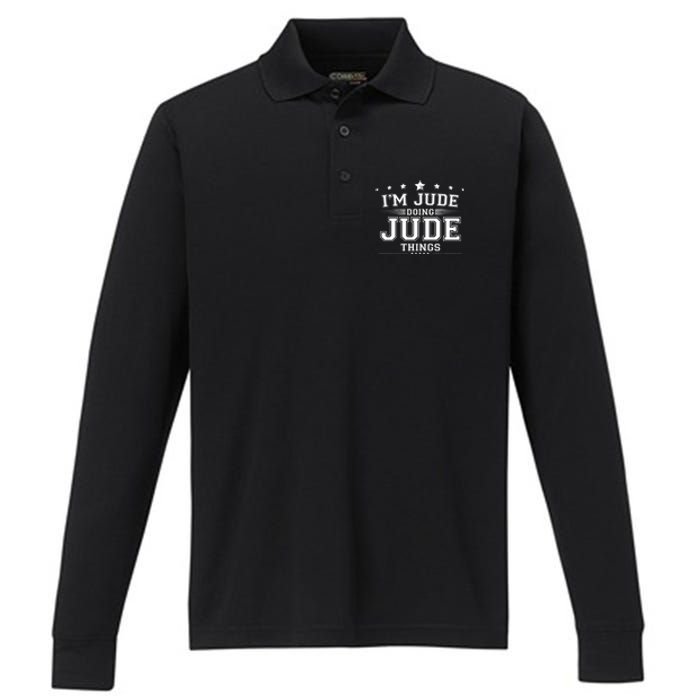 Im Jude Doing Jude Things Performance Long Sleeve Polo