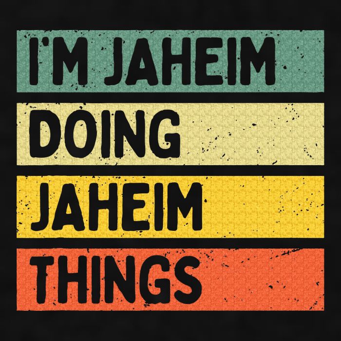 I'm Jaheim Doing Jaheim Things Funny Personalized Quote  Ladies PosiCharge Tri-Blend Wicking Tank