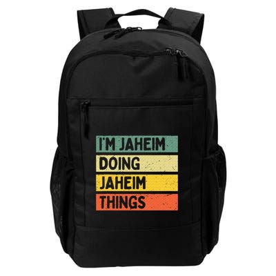I'm Jaheim Doing Jaheim Things Funny Personalized Quote  Backpack