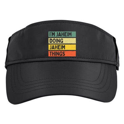 I'm Jaheim Doing Jaheim Things Funny Personalized Quote  Adult Drive Performance Visor