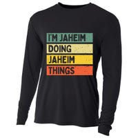 I'm Jaheim Doing Jaheim Things Funny Personalized Quote  Cooling Performance Long Sleeve Crew