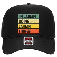 I'm Jaheim Doing Jaheim Things Funny Personalized Quote  Trucker Hat