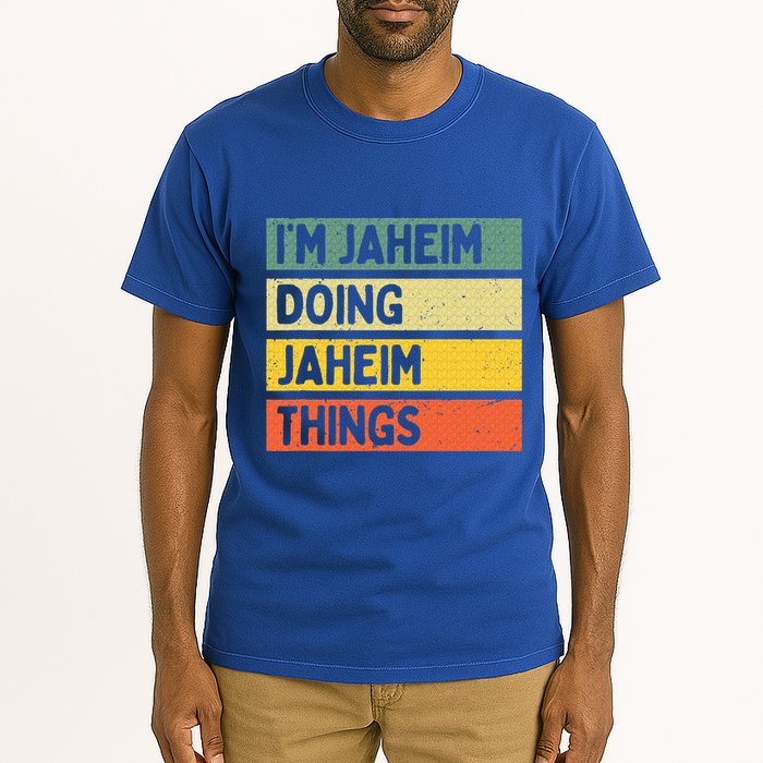 I'm Jaheim Doing Jaheim Things Funny Personalized Quote  Tall T-Shirt