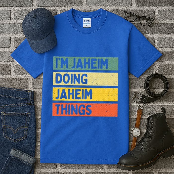 I'm Jaheim Doing Jaheim Things Funny Personalized Quote  Tall T-Shirt