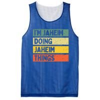 I'm Jaheim Doing Jaheim Things Funny Personalized Quote  Mesh Reversible Basketball Jersey Tank